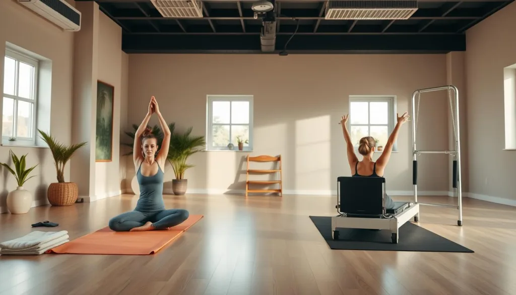 Yoga für Anfänger und Pilates für Anfänger